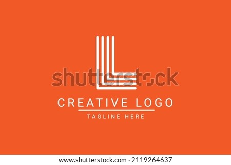 Modern creative letter L vector logo design. Minimalist L Luxury monogram initial based icon. L initials based Template and Letters in vector. Stock fotó © 