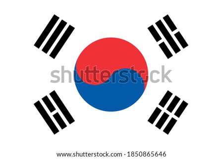 The Republic of Korea Flag