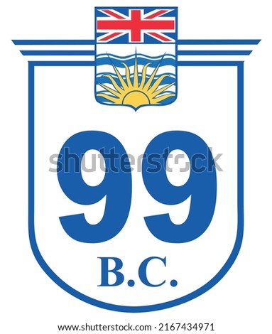 Shield of British Columbia Highway 99 Canada