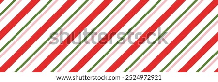 Candy cane Christmas seamless pattern background vector illustration
