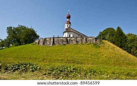 The Protestant Church on the Hill in Bavaria, Germany