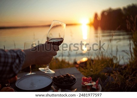 Similar – Image, Stock Photo twilight Beverage