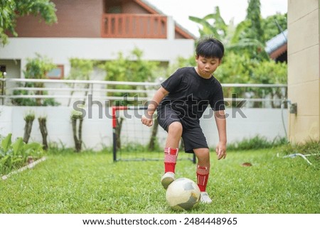 Similar – Image, Stock Photo capitano soccer Sports