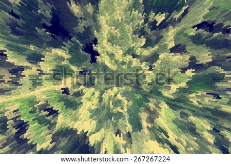 Green abstract textured background. Plant green splash perspective pattern. Splash abstract green background. Plant growing abstract perspective background.