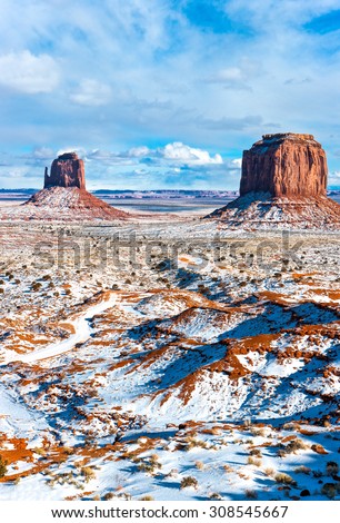 USA, border between Utah and Arizona, Navajo Indian Reservation, the Monument Valley