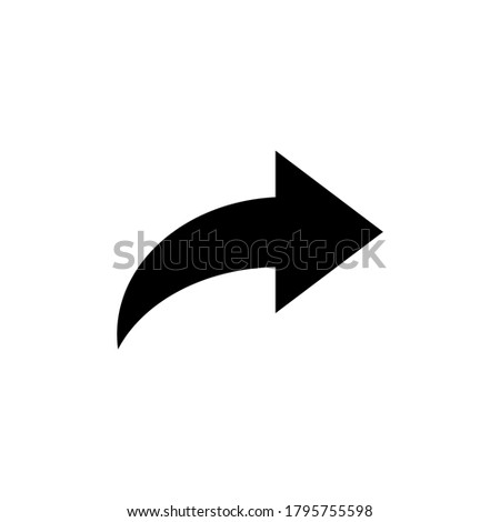 
illustration vector graphic of black arrow