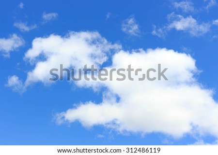 blue sky with cloud background close up can fill your text or show your product