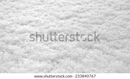 Snow surface - Clean fluffy snow - Just fallen white snow - White snowflakes