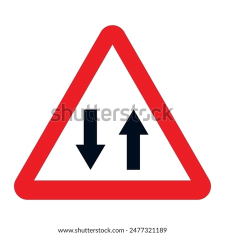 Similar – Image, Stock Photo Two traffic signs, a street lamp and some bushes are reflected in the water