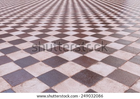 3d rendering of a rustic tiles floor