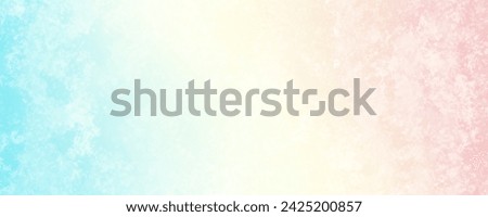 Japanese paper style texture background in light blue, yellow and pink colors. Vector illustration.