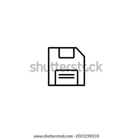 Save Outline vector simple icon perfect design