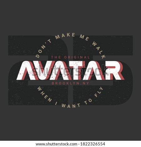 Avatar poster type t-shirt design concept