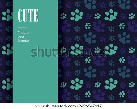 pet shop seamless animal dog cute footprint icon wild wallpaper pattern paws ornament silhouette art