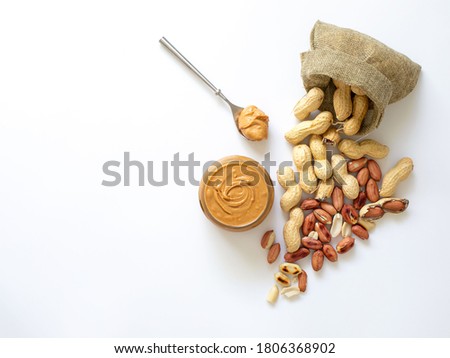 Similar – Image, Stock Photo Brown glass jar near fir branches and pine cones on dark green top view. Brand packaging mockup.