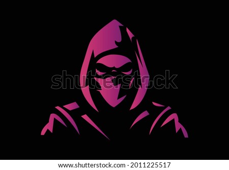 Urban style. Hooded man. City Silhouette. Underground street art.