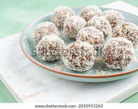 Similar – Image, Stock Photo Energy protein balls with nuts, hemp seeds