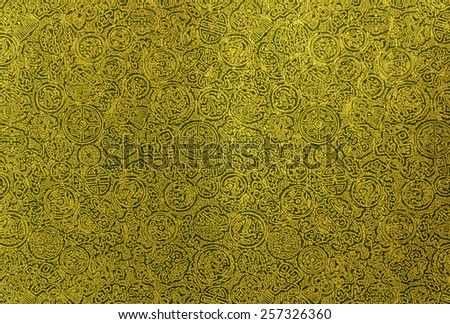 Yellow chinese pattern background
