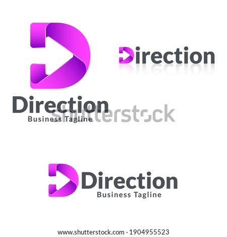 Letter D - Direction Logo Template