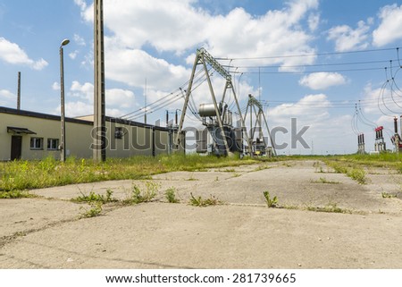 Main transformer as part Electrical substation