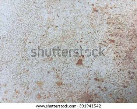 steel table with rust texture background