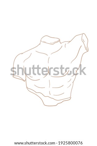 Similar – Image, Stock Photo Male torso with a lot of moles,