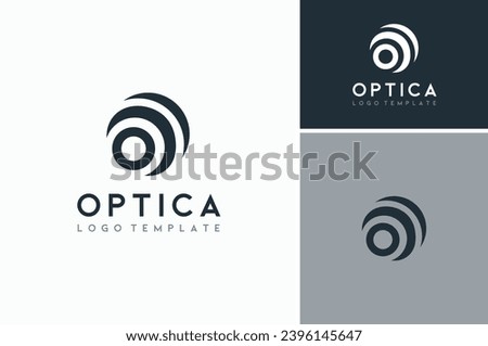 Initial Letter O with Orb Sphere Globe Abstract logo design