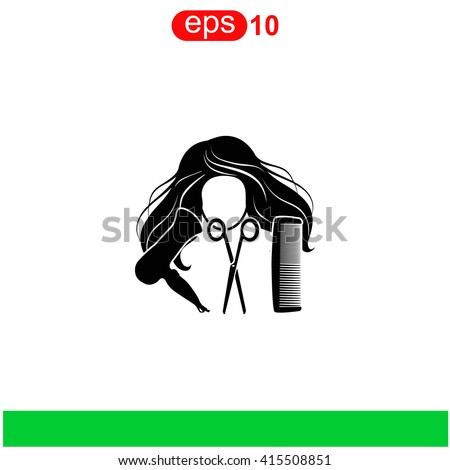 Hair Salon Icon. Stock Vector Illustration 415508851 : Shutterstock