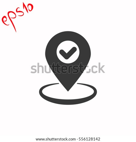 GPS grey icon.