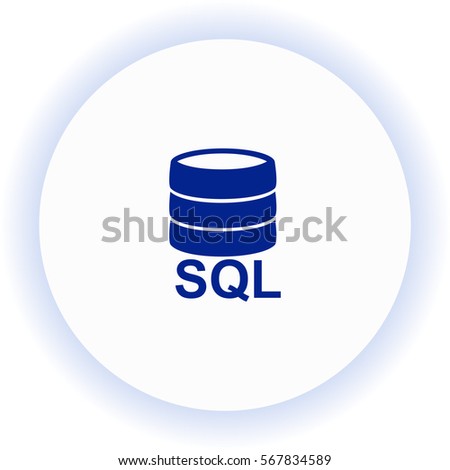 SQL  icon. Vector design.