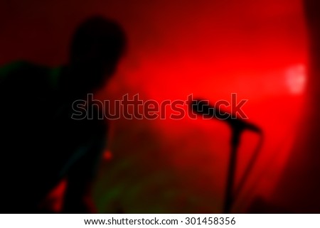 vocal music player isolated on a blurred background