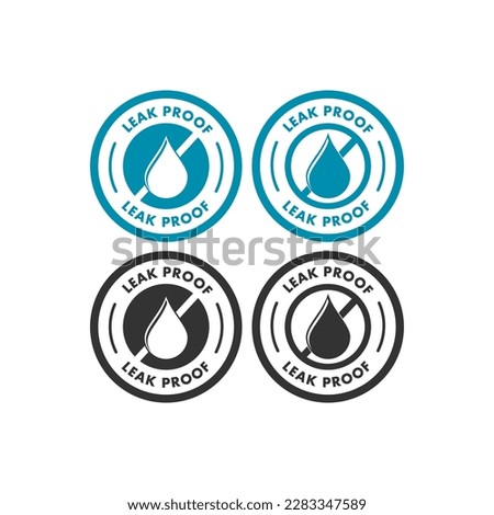 Leak proof logo template illustration. suitable for your business