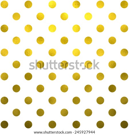 Gold White Polka Dot Pattern Swiss Dots Texture Digital Paper Background