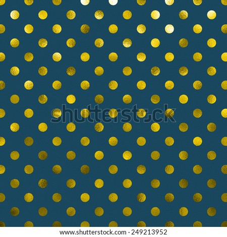 Yellow Gold Goldenrod Dark Blue Slate Metallic Foil Polka Dot Pattern Swiss Dots Texture Paper Color Background