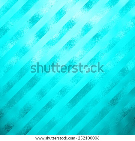 Teal Blue Aqua Turquoise Metallic Faux Foil Stripes Background Striped Texture