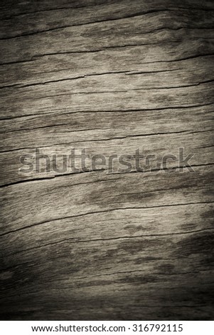 Old wooden floor with cracks, Old wooden for texture and background, Vintage style