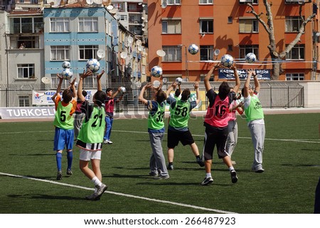 ISTANBUL, TURKEY - JULY  23:  Students studying courses in Football  on July  23, 2006 in Istanbul, Turkey.