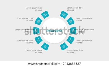 Strategic Success Blueprint: Dive into Startup Project Development with a Sleek Ring-Pie Infographic, Unveiling the Ten Key Phases. Modern Flat Vector Illustration for Dynamic Data Visualization!