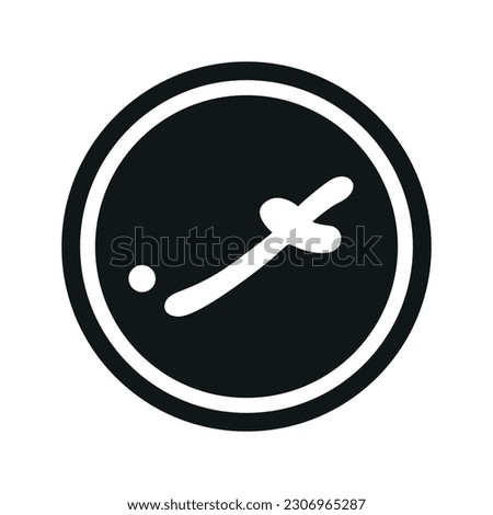 Maldivian Rufiyaa icon. Flat black and white currency coin. Money Rufiyaa symbol. Vector isolated on white background.
