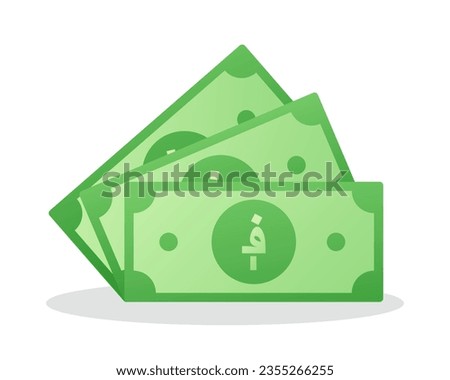Paper note with Afghan Afghani Sign. Afghanistan cash money symbol. Saving, exchange, finance and budget concept. Flat vector currency symbol.