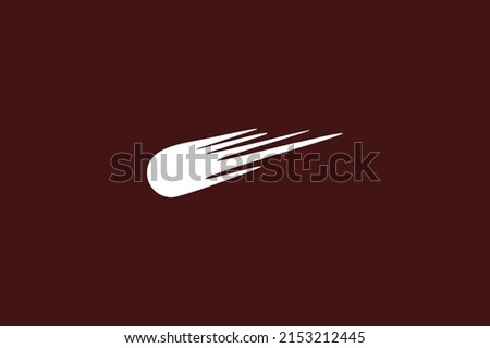 Meteor or ball speed logo design