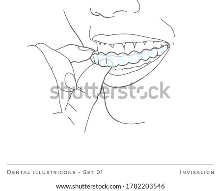 Dental Illustrative Icon - Invisalign
