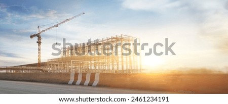 Similar – Image, Stock Photo Tower with beam and cloud
