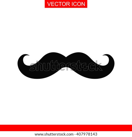 Retro mustache Icon. 