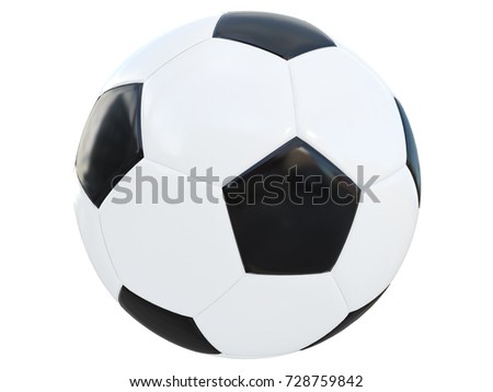 soccer ball classic black and white old  Imagine de stoc © 