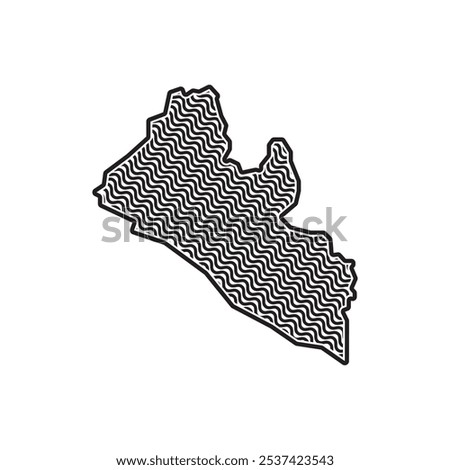 Liberia map symbol icon design vector illustration