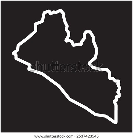 Liberia map symbol icon design vector illustration