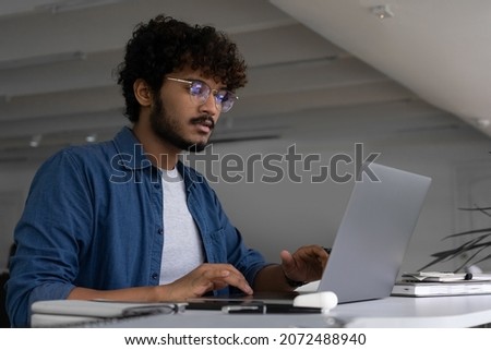 Similar – Image, Stock Photo Bussy young man laptop