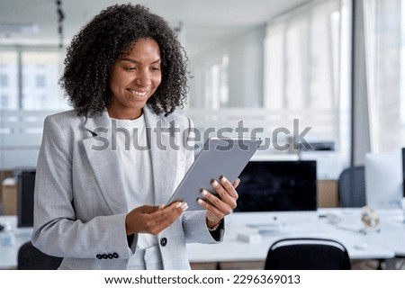 Similar – Image, Stock Photo African American woman getting makeup in studio