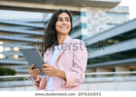 Similar – Image, Stock Photo Young Arab woman with curly hair outdoors